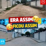 Antes e depois –  Rua Eleni Conceição Mota